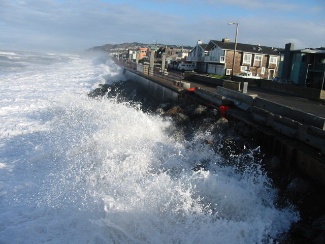 Houses by the Pier in Pacifica, CA